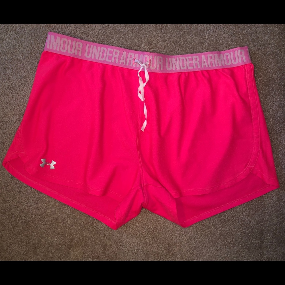 Hot Pink Under Armour Shorts!!